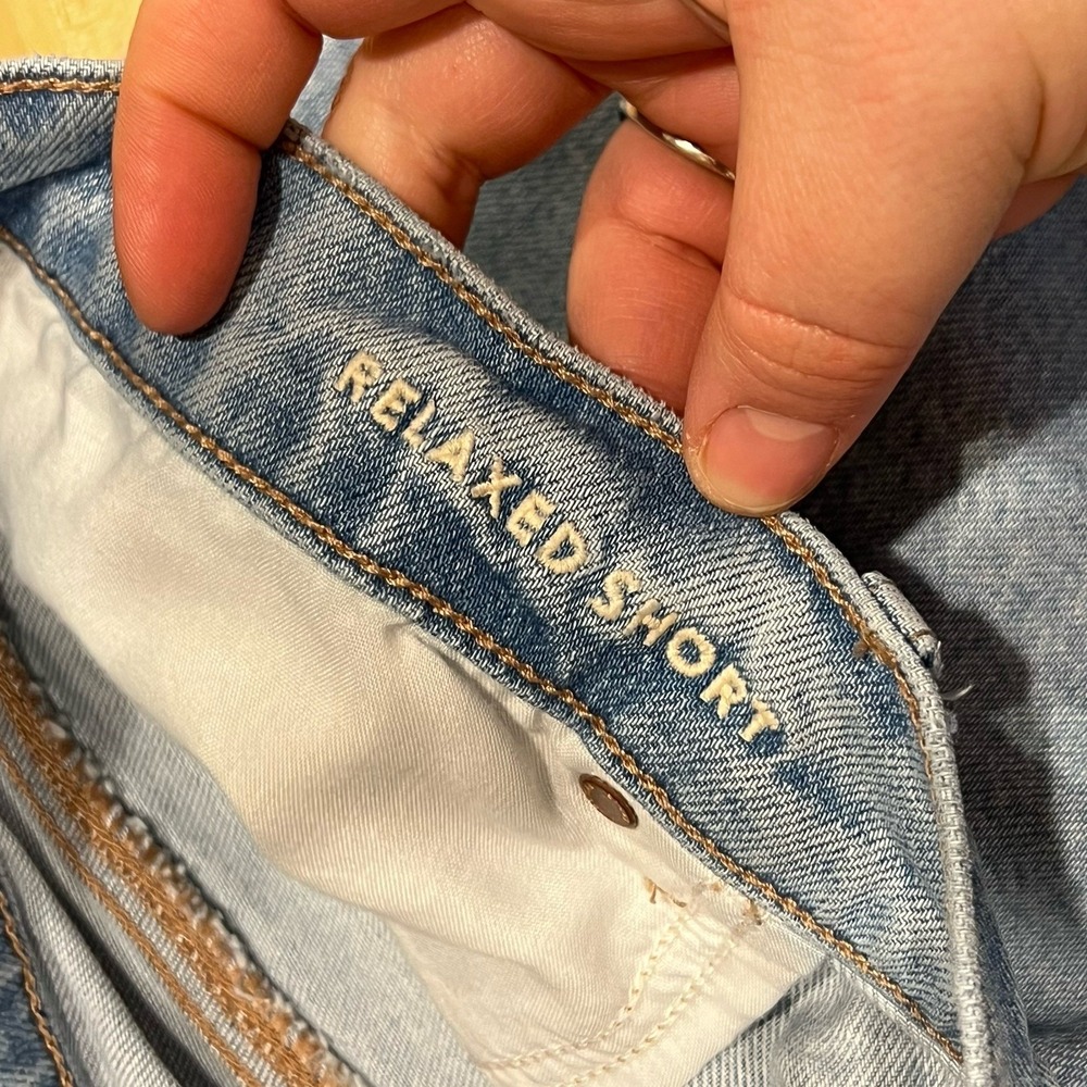 American Eagle Outfitters Jean Shorts High Rise Baggy, Women's Size 12 - Picture 10 of 10